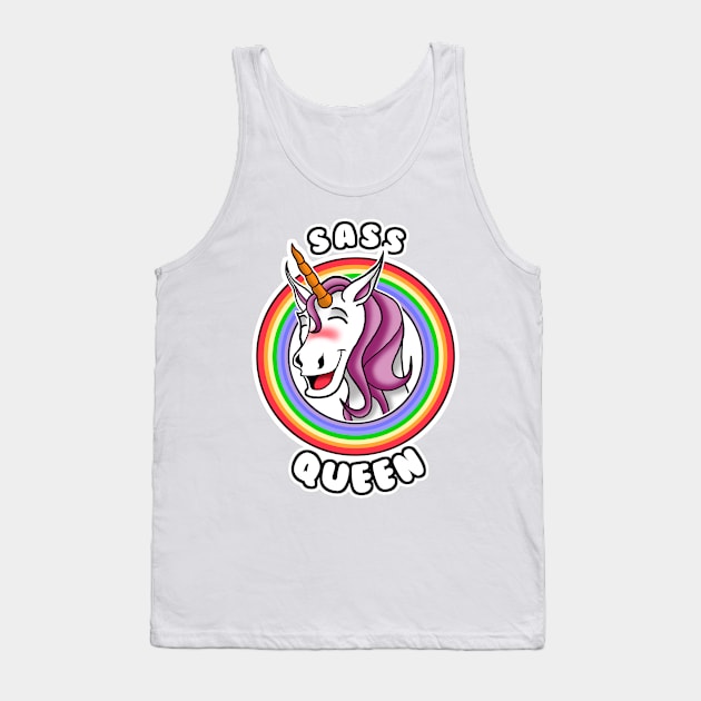 Sass Queen Tank Top by Duckfieldsketchbook01